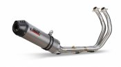 Full exhaust system 2x1 MIVV Y.053.L4C OVAL Titanium / Carbon Cap small